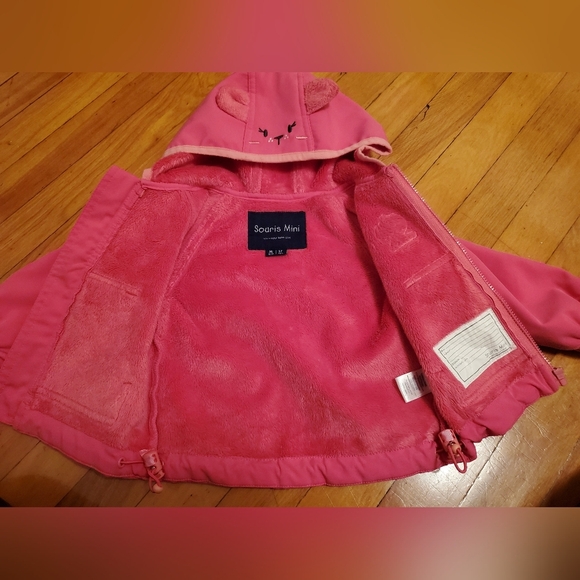 Souris mini coat. Pink. Baby girl, 12 months. Perfect for fall / spring - Picture 3 of 6
